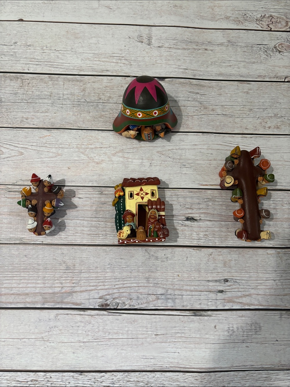 Peruvian Nativity Ceramic Set